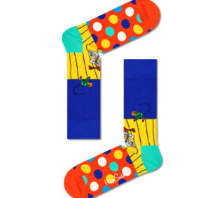 Color Dot Block Sock